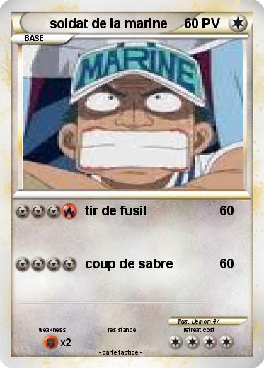 Pokemon soldat de la marine