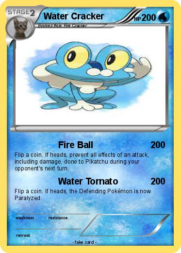 Pokemon Water Cracker