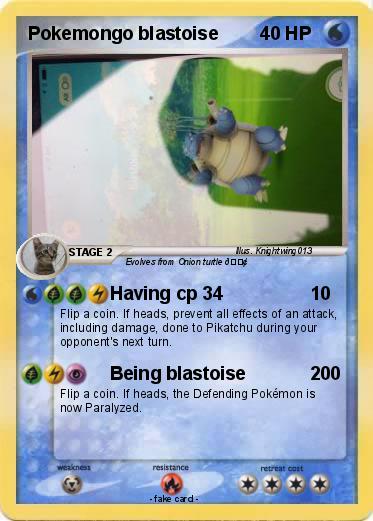 Pokemon Pokemongo blastoise