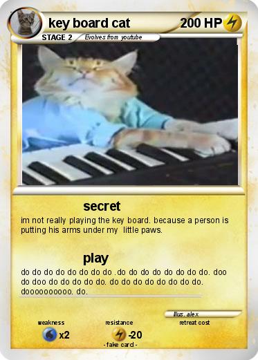 Pokemon key board cat