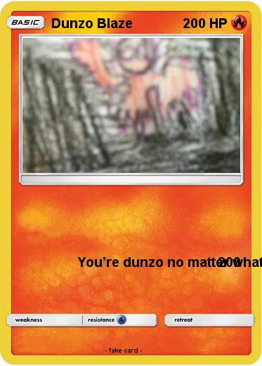 Pokemon Dunzo Blaze