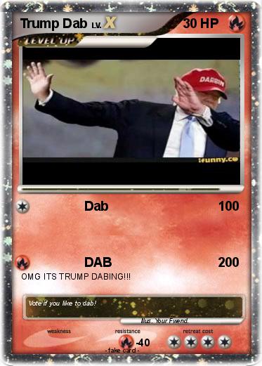 Pokemon Trump Dab
