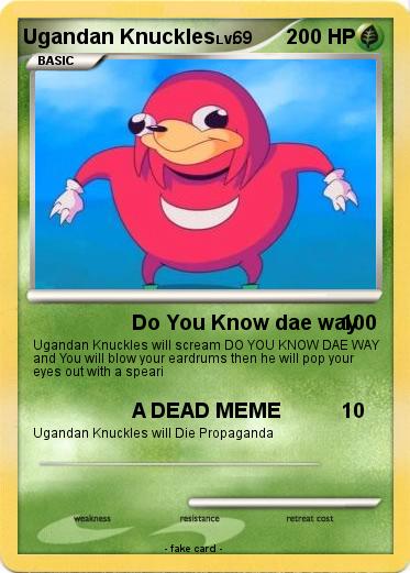 Pokemon Ugandan Knuckles