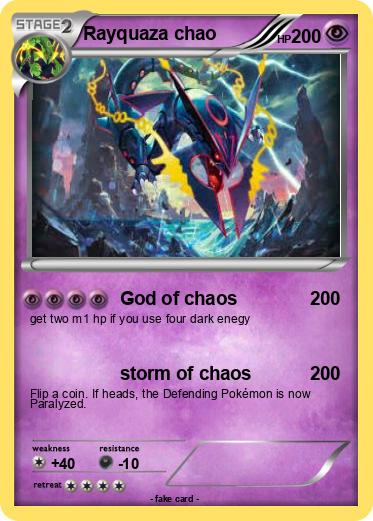 Pokemon Rayquaza chao