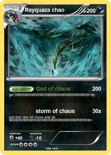 Pokemon Rayquaza chao