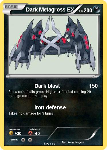 Pokemon Dark Metagross EX