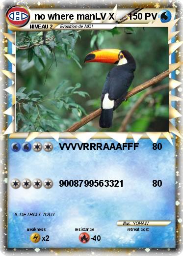 Pokemon no where manLV X