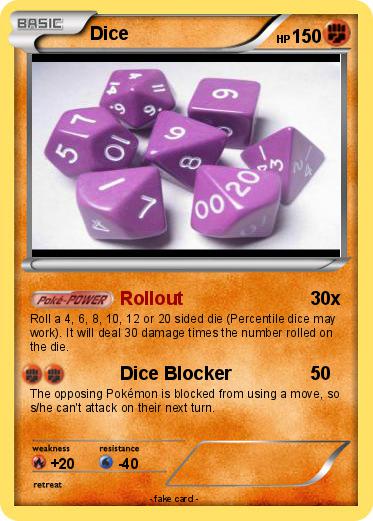 Pokemon Dice