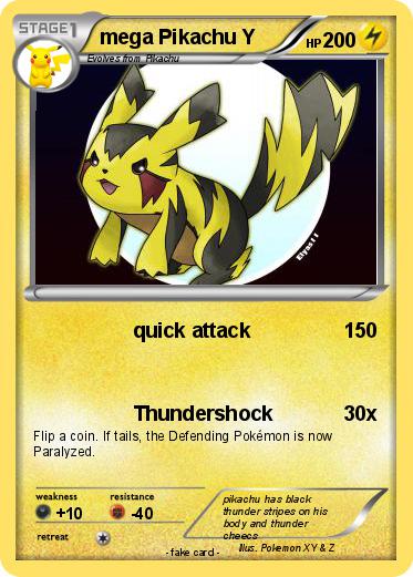 Pokemon mega Pikachu Y