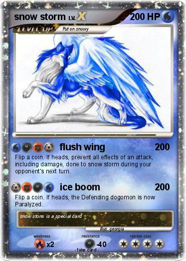 Pokemon snow storm