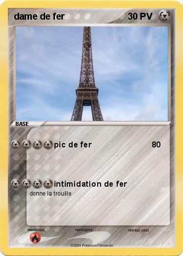 Pokemon dame de fer