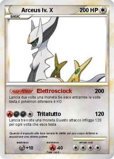 Pokemon Arceus lv. X