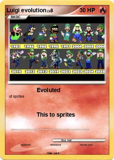 Pokemon Luigi evolution