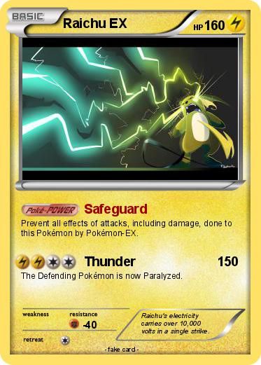 Pokemon Raichu EX