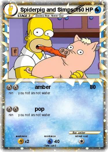 Pokemon Spiderpig and Simpson