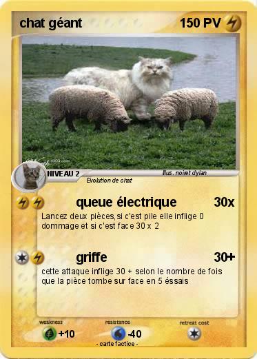 Pokemon chat géant