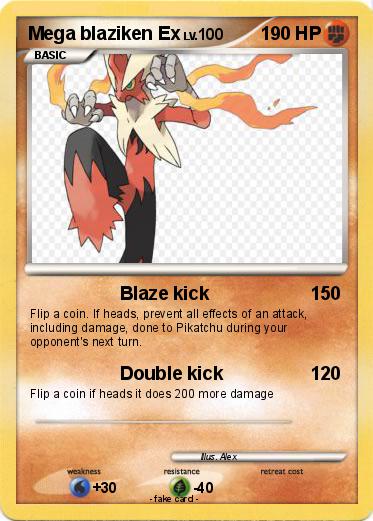 Pokemon Mega blaziken Ex