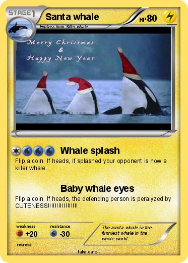 Pokemon Santa whale
