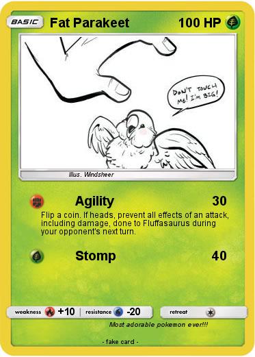 Pokemon Fat Parakeet