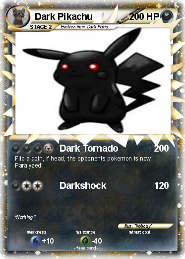 Pokemon Dark Pikachu
