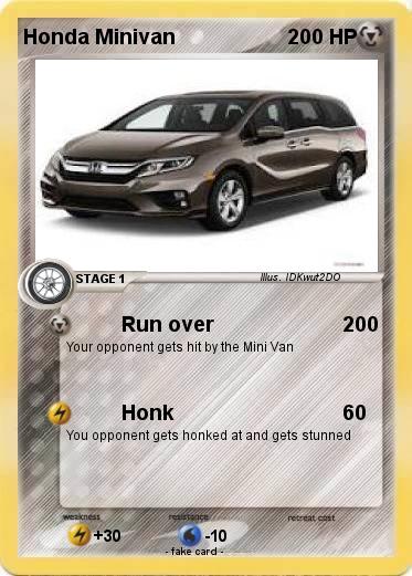 Pokemon Honda Minivan