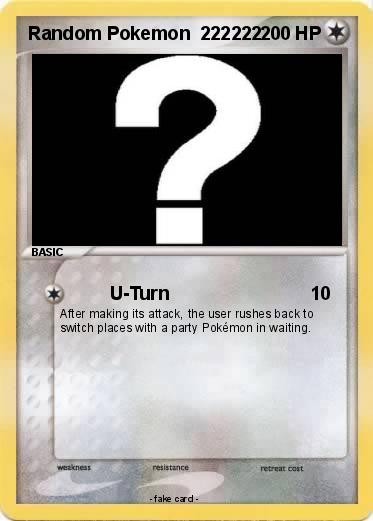 Pokemon Random Pokemon  222222