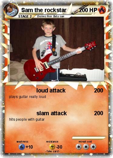 Pokemon Sam the rockstar