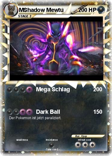 Pokemon MShadow Mewtu