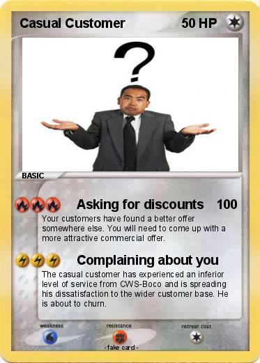 Pokemon Casual Customer