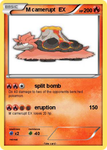 Pokemon M camerupt  EX