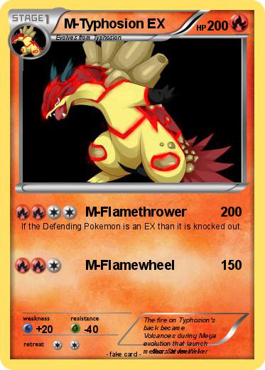 Pokemon M-Typhosion EX