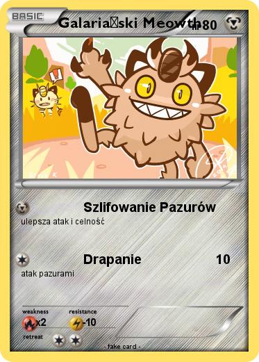 Pokemon Galariański Meowth