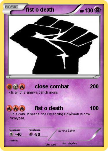 Pokemon fist o death