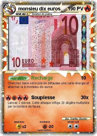 Pokemon monsieu dix euros