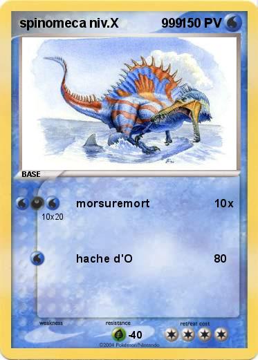 Pokemon spinomeca niv.X            999                  