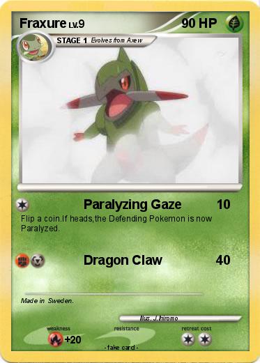 Pokemon Fraxure