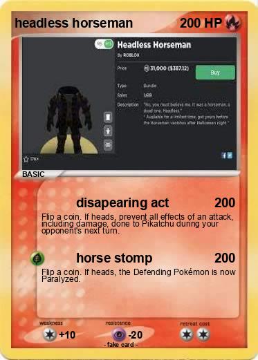 Pokemon headless horseman