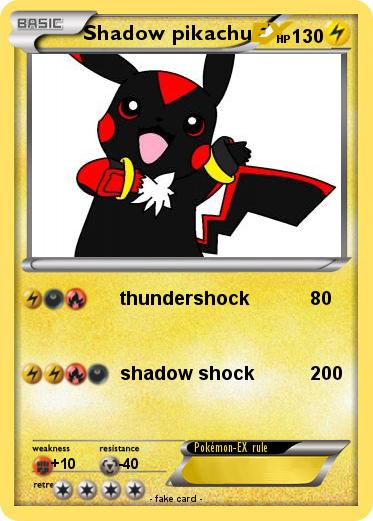 Pokemon Shadow pikachu