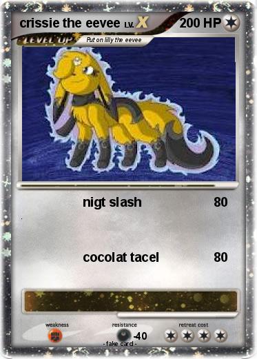 Pokemon crissie the eevee