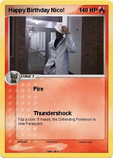 Pokemon Happy Birthday Nico!