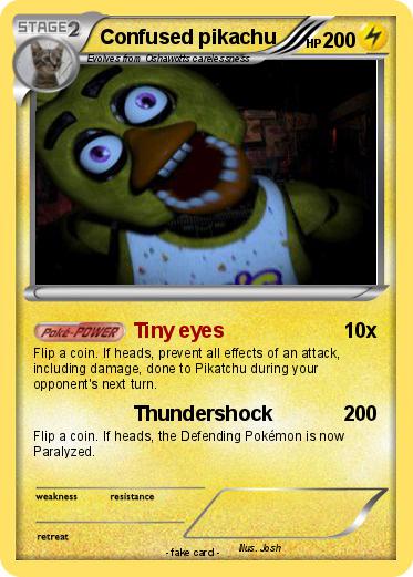 Pokemon Confused pikachu