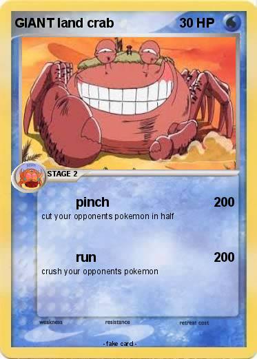 Pokemon GIANT land crab