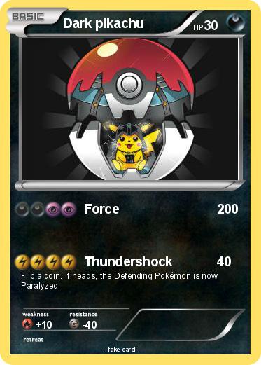 Pokemon Dark pikachu