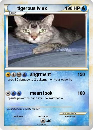 Pokemon tigerous lv ex