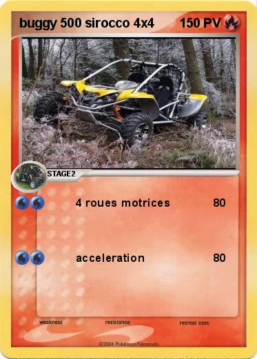 Pokemon buggy 500 sirocco 4x4