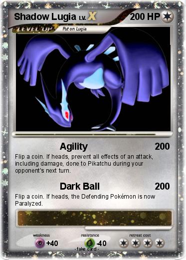Pokemon Shadow Lugia