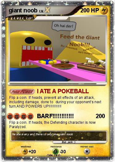 Pokemon giant noob