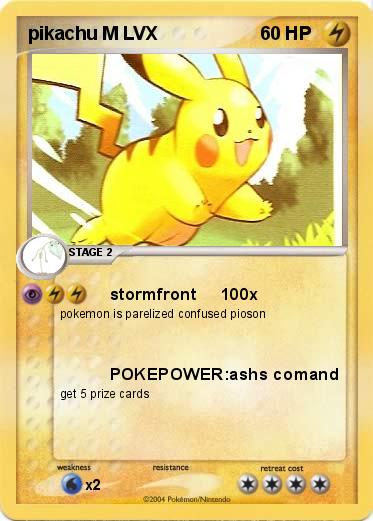 Pokemon pikachu M LVX