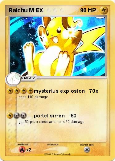 Pokemon Raichu M EX