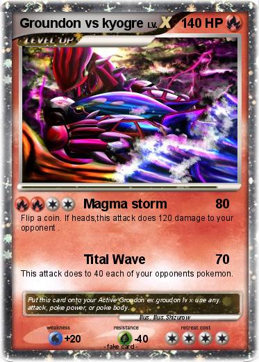 Pokemon Groundon vs kyogre
